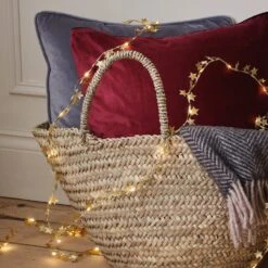 Guirlande Micro LED à 40 Étoiles En Tissu Doré 9 Guirlande Micro LED à 40 Étoiles En Tissu Doré -Noel Deco Magasin LL24071 guirlande micro led a 40 etoiles en tissu dore 3