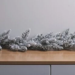 Guirlande De Noël Enneigée De 1,5 M, à LED Blanc Chaud 7 Guirlande De Noël Enneigée De 1,5 M, à LED Blanc Chaud -Noel Deco Magasin LL25010 guirlande de noel enneigee de 1 5 m a led blanc chaud 2