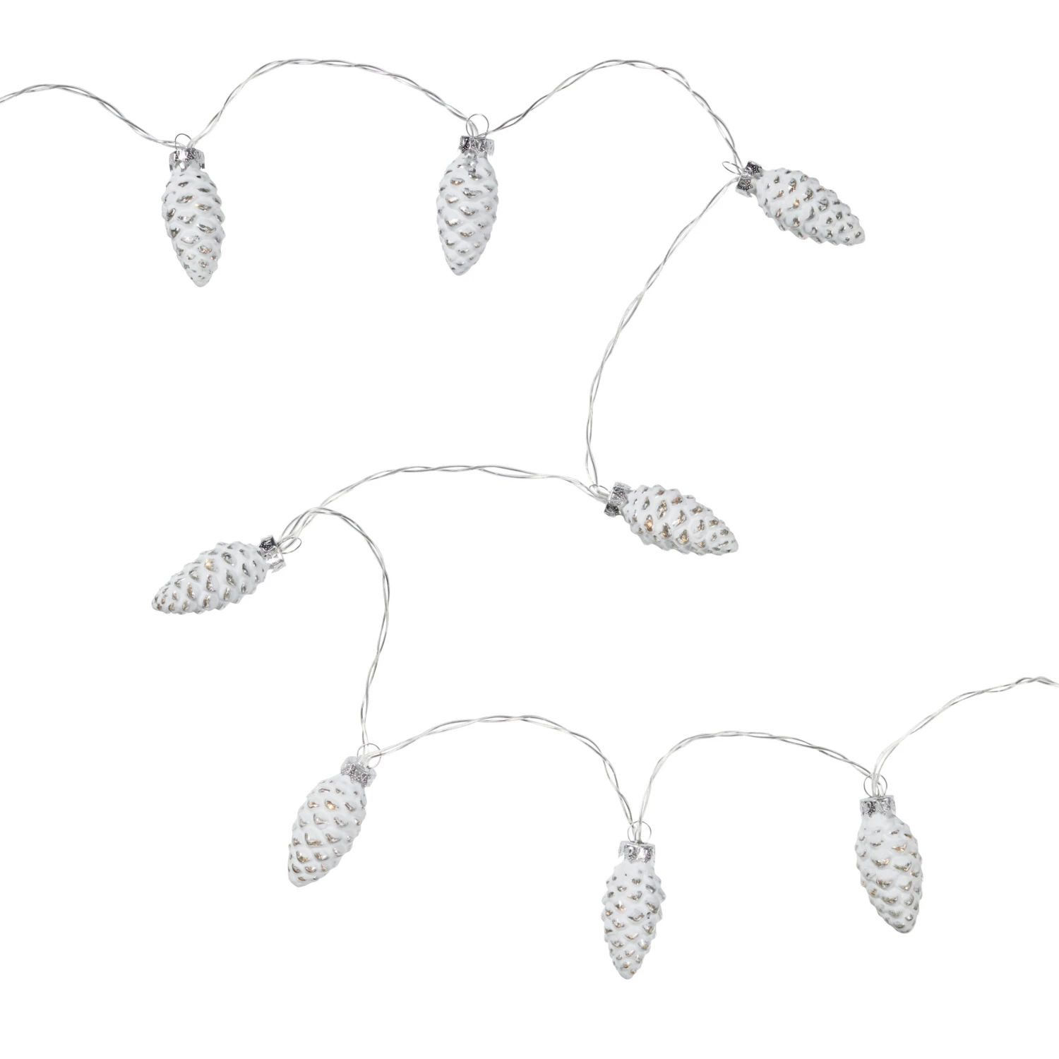 Guirlande Lumineuse 10 LED Pommes De Pin En Verre 7 Guirlande Lumineuse 10 LED Pommes De Pin En Verre – Image 7