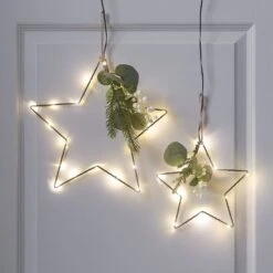Set De 2 Étoiles Micro-LED Avec Feuillage D’Hiver 8 Set De 2 Étoiles Micro-LED Avec Feuillage D’Hiver -Noel Deco Magasin LL25017 set de 2 etoiles micro led avec feuillage d hiver 3