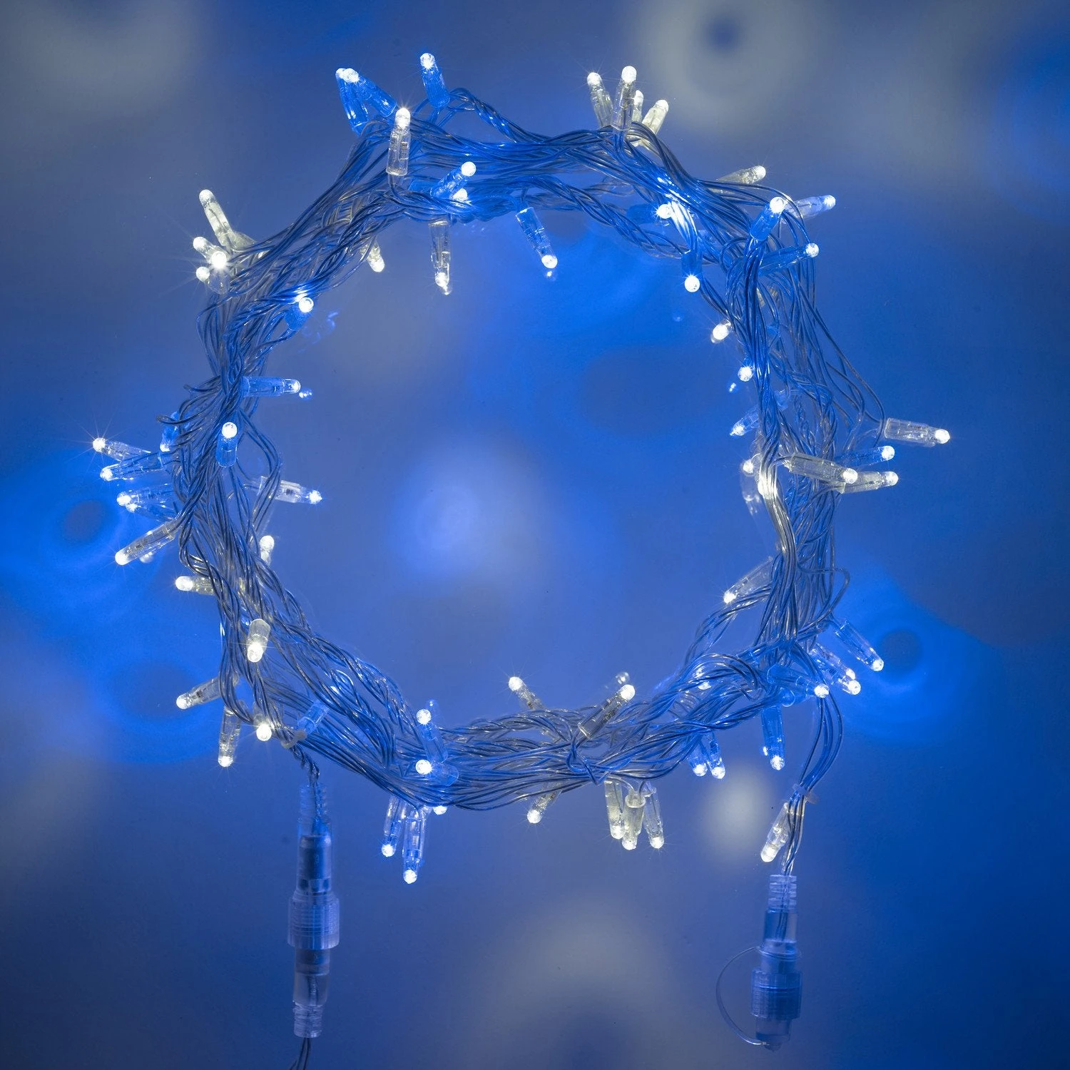 Guirlande Lumineuse Core Connect 50m 500 LED Bleue Et Blanche Câble Transparent Raccordable 1 Guirlande Lumineuse Core Connect 50m 500 LED Bleue Et Blanche Câble Transparent Raccordable