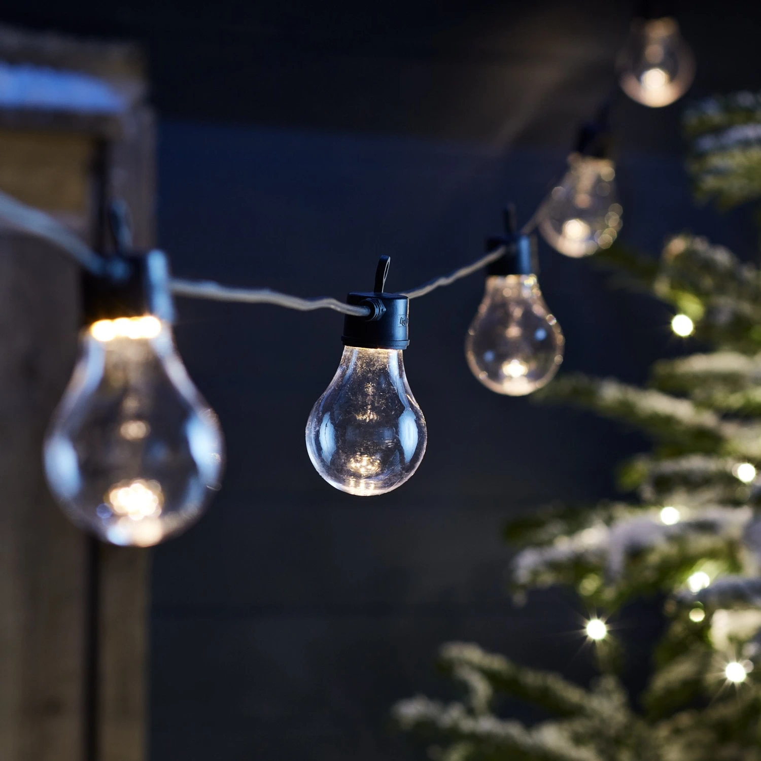 Guirlande Guinguette Core Connect 30 M 60 Ampoules Blanc Chaud Câble Noir Raccordable 2 Guirlande Guinguette Core Connect 30 M 60 Ampoules Blanc Chaud Câble Noir Raccordable – Image 2