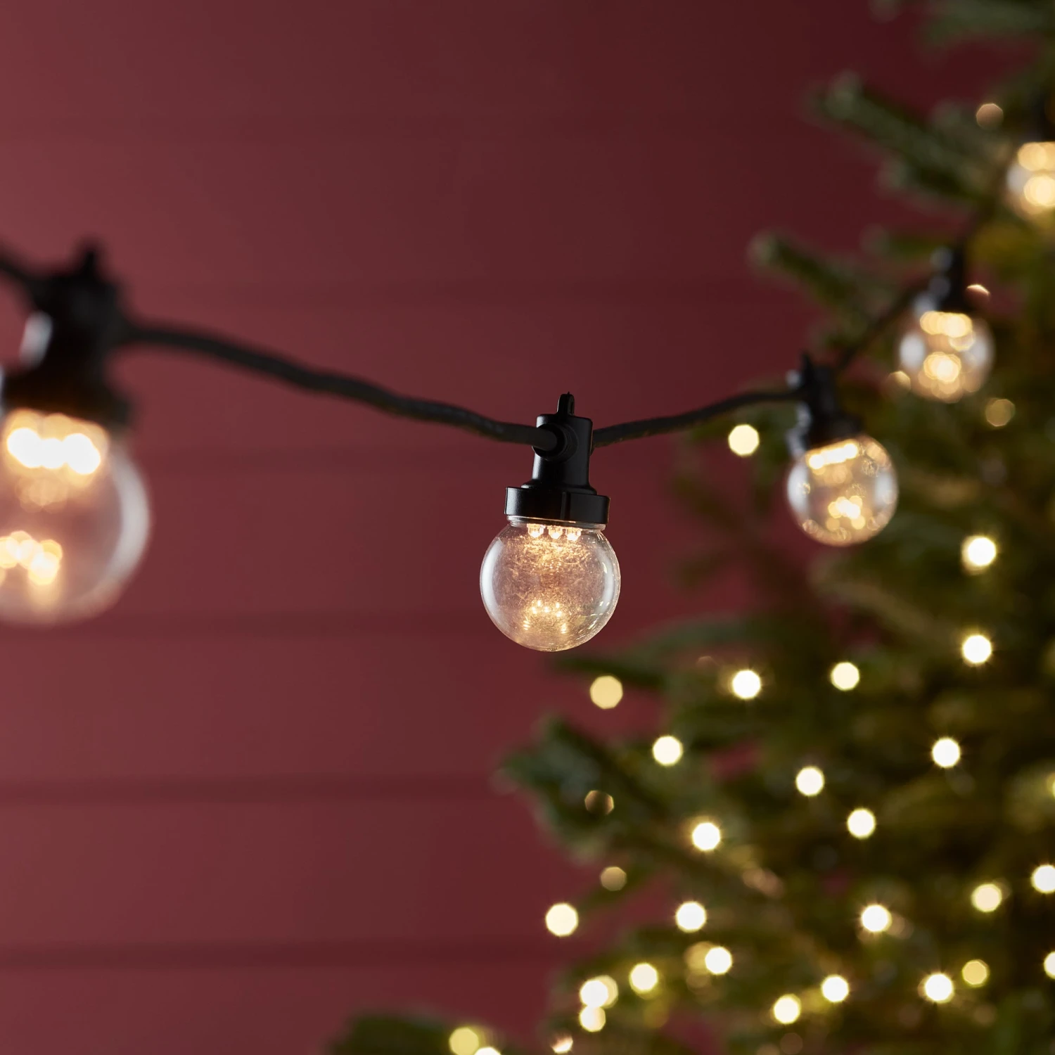 Guirlande Guinguette Pro Connect IP67 De 10m 20 LED Blanc Chaud Câble Noir Raccordable Ampoules Transparentes 1 Guirlande Guinguette Pro Connect IP67 De 10m 20 LED Blanc Chaud Câble Noir Raccordable Ampoules Transparentes