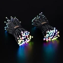 Guirlande Lumineuse Connectée Twinkly De 20m Avec 250 LED Multicolores 12 Guirlande Lumineuse Connectée Twinkly De 20m Avec 250 LED Multicolores -Noel Deco Magasin TW20003 Guirlandes lumineuses connectee Twinkly RGB