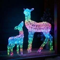 Duo Biche Et Faon De Noël Lumineux Connectés Twinkly 13 Duo Biche Et Faon De Noël Lumineux Connectés Twinkly -Noel Deco Magasin TWXX2304EU biche et faon de noel lumineux connecte twinkly 2