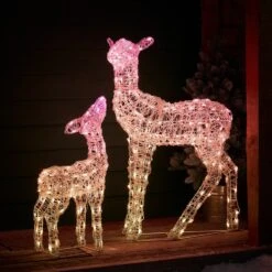 Duo Biche Et Faon De Noël Lumineux Connectés Twinkly 14 Duo Biche Et Faon De Noël Lumineux Connectés Twinkly -Noel Deco Magasin TWXX2304EU biche et faon de noel lumineux connecte twinkly 3