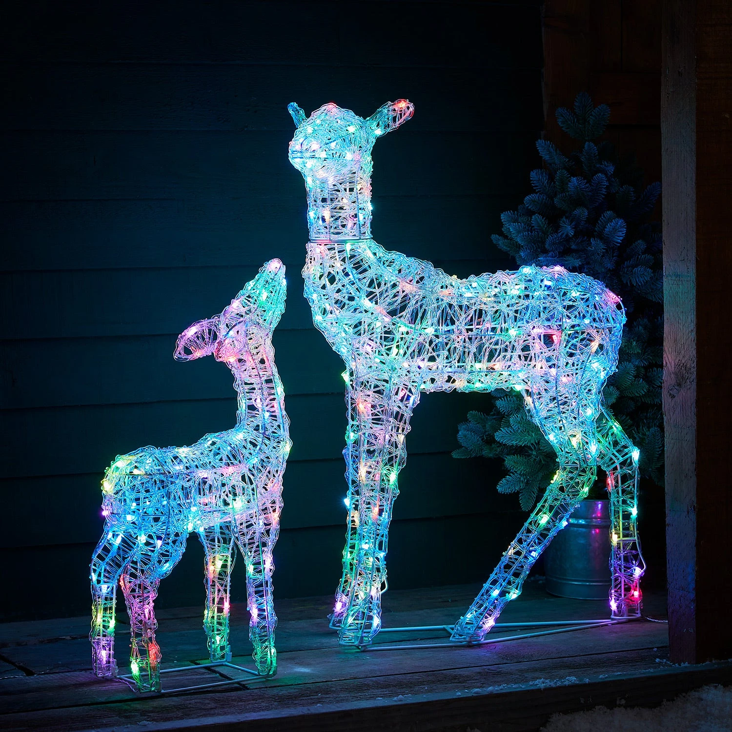 Duo Biche Et Faon De Noël Lumineux Connectés Twinkly 4 Duo Biche Et Faon De Noël Lumineux Connectés Twinkly – Image 4