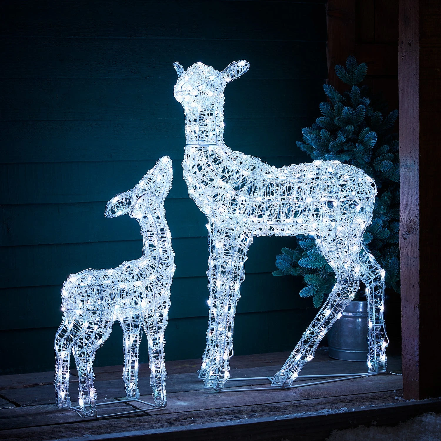 Duo Biche Et Faon De Noël Lumineux Connectés Twinkly 2 Duo Biche Et Faon De Noël Lumineux Connectés Twinkly – Image 2
