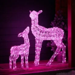 Duo Biche Et Faon De Noël Lumineux Connectés Twinkly 17 Duo Biche Et Faon De Noël Lumineux Connectés Twinkly -Noel Deco Magasin TWXX2304EU biche et faon de noel lumineux connecte twinkly 9