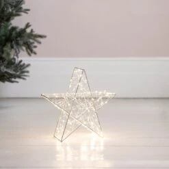 Petite Étoile Lumineuse Extérieure à LED De 35cm 7 Petite Étoile Lumineuse Extérieure à LED De 35cm -Noel Deco Magasin XX1910 Etoile 3D Micro LED Interieur P2