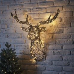 Tête De Cerf Lumineuse Harlow En Rotin 24v 9 Tête De Cerf Lumineuse Harlow En Rotin 24v -Noel Deco Magasin XX2207 tete de cerf lumineuse harlow en rotinblanc chaud