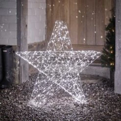 Grande Étoile Lumineuse Extérieure à LED Bicolore De 82 Cm 9 Grande Étoile Lumineuse Extérieure à LED Bicolore De 82 Cm -Noel Deco Magasin XX2318EU grande etoile lumineuse 3D a LED Bicolore sous la neige 2