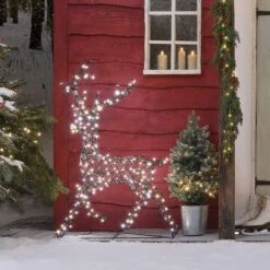 Cerf De Noël Solaire à LED Bicolore Studley En Rotin 1,15 M 16 Cerf De Noël Solaire à LED Bicolore Studley En Rotin 1,15 M -Noel Deco Magasin XX25005 cerf lumineux studley a led bicolore de 1 15 m 11
