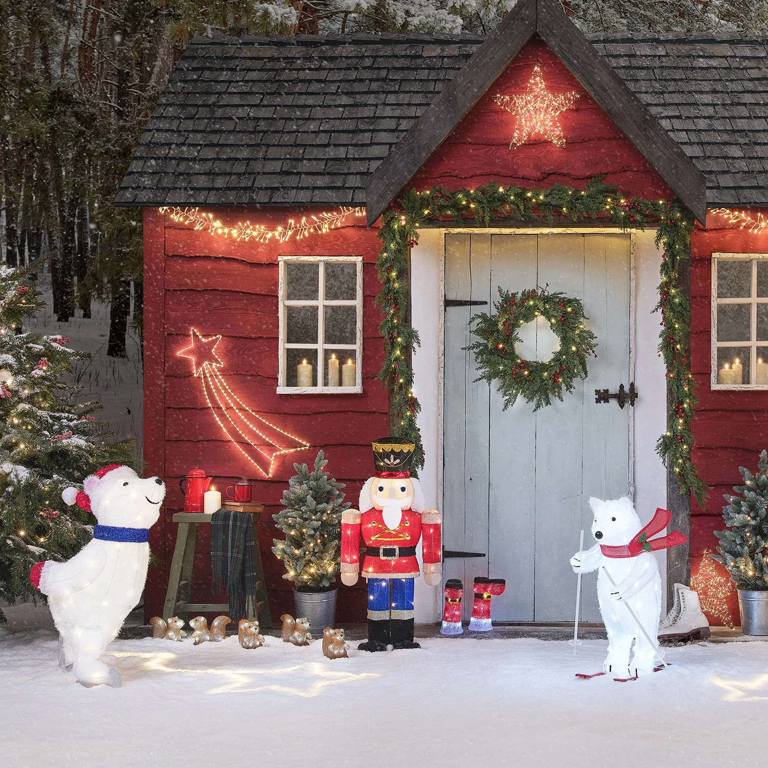 Décoration Lumineuse Sam L’Ours Polaire Skieur 2 Décoration Lumineuse Sam L’Ours Polaire Skieur – Image 2