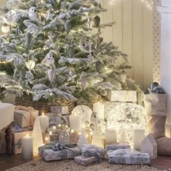 Boule Lumineuse Argentée à Suspendre De 28 Cm,à 400 LED Blanc Chaud 5 Boule Lumineuse Argentée à Suspendre De 28 Cm,à 400 LED Blanc Chaud -Noel Deco Magasin boule lumineuse avec d autres deco de noel