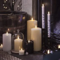 Lot De 4 Chandelles TruGlow® à Motif Chauve-souris 7 Lot De 4 Chandelles TruGlow® à Motif Chauve-souris -Noel Deco Magasin chandelles en deco dhalloween