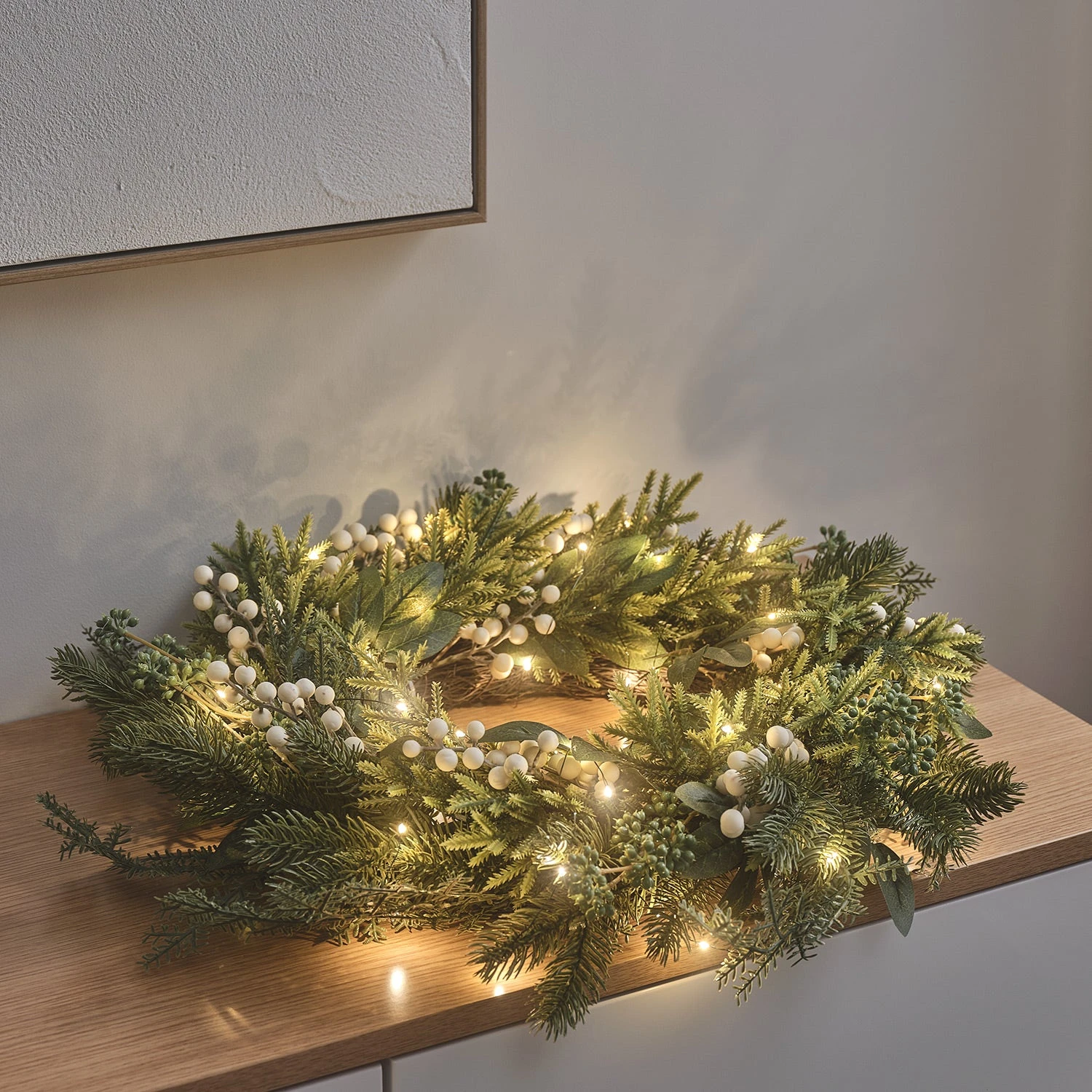 Noel Deco Magasin 23 Noel Deco Magasin -Noel Deco Magasin couronne de noel pre eclairee aux baies blanches