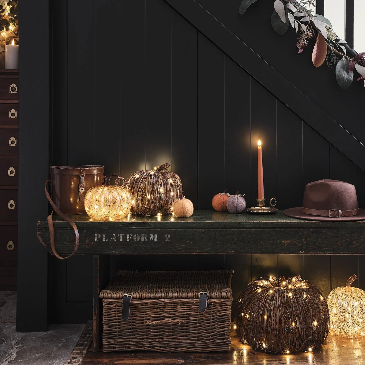 Lot De 2 Citrouilles Lumineuses En Rotin 8 Lot De 2 Citrouilles Lumineuses En Rotin – Image 8