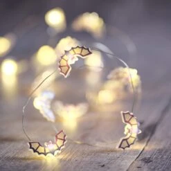 Lot De Cloche En Verre & Guirlande Micro LED Chauves-souris 12 Lot De Cloche En Verre & Guirlande Micro LED Chauves-souris -Noel Deco Magasin guirlande lumineuse micro led a 20 chauves souris 2