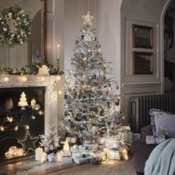 10 Clips Bougies De Noël TruGlow® Argentées Avec Télécommande 9 10 Clips Bougies De Noël TruGlow® Argentées Avec Télécommande -Noel Deco Magasin sapin de noel enneige violet prune pour salon